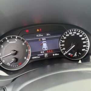 2020 Infiniti QX50 2.0t 旗艦款儀表板里程特寫，實際里程 43,902 公里