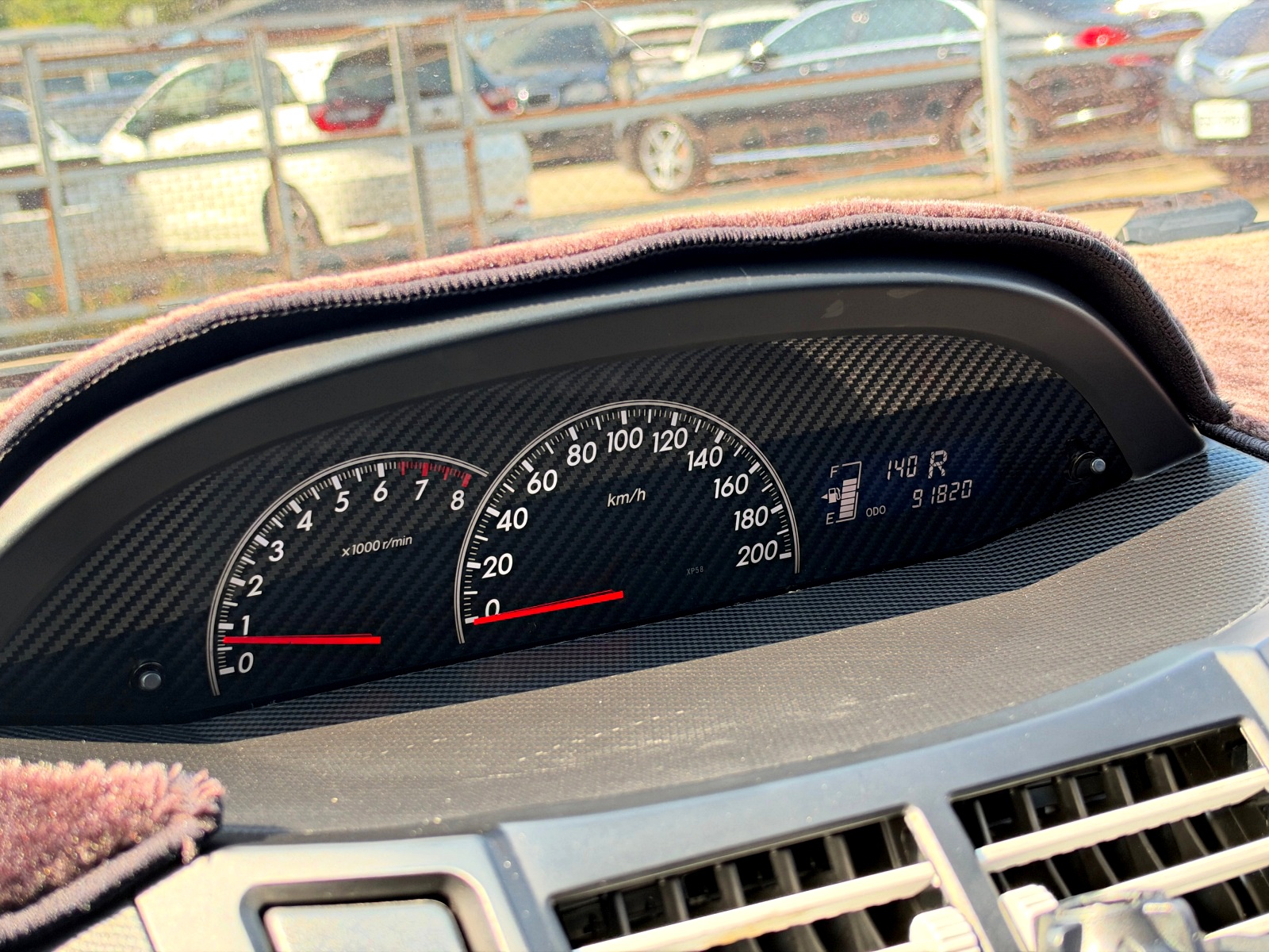 2014 Toyota Yaris 1.5 G Smart 儀表板里程 91,820 公里實拍